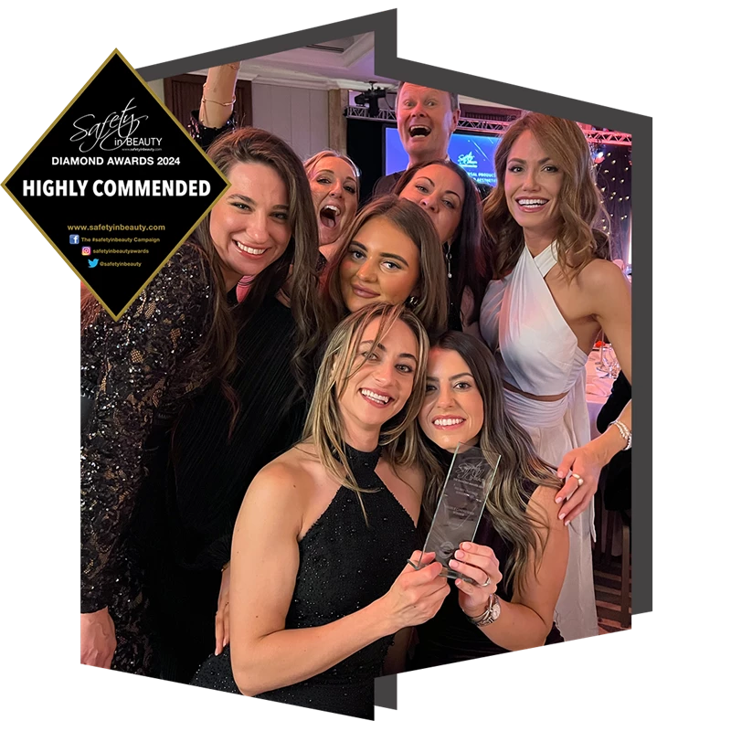 The Door W4 clinic win highly commended for best customer service at the safety in beauty awards